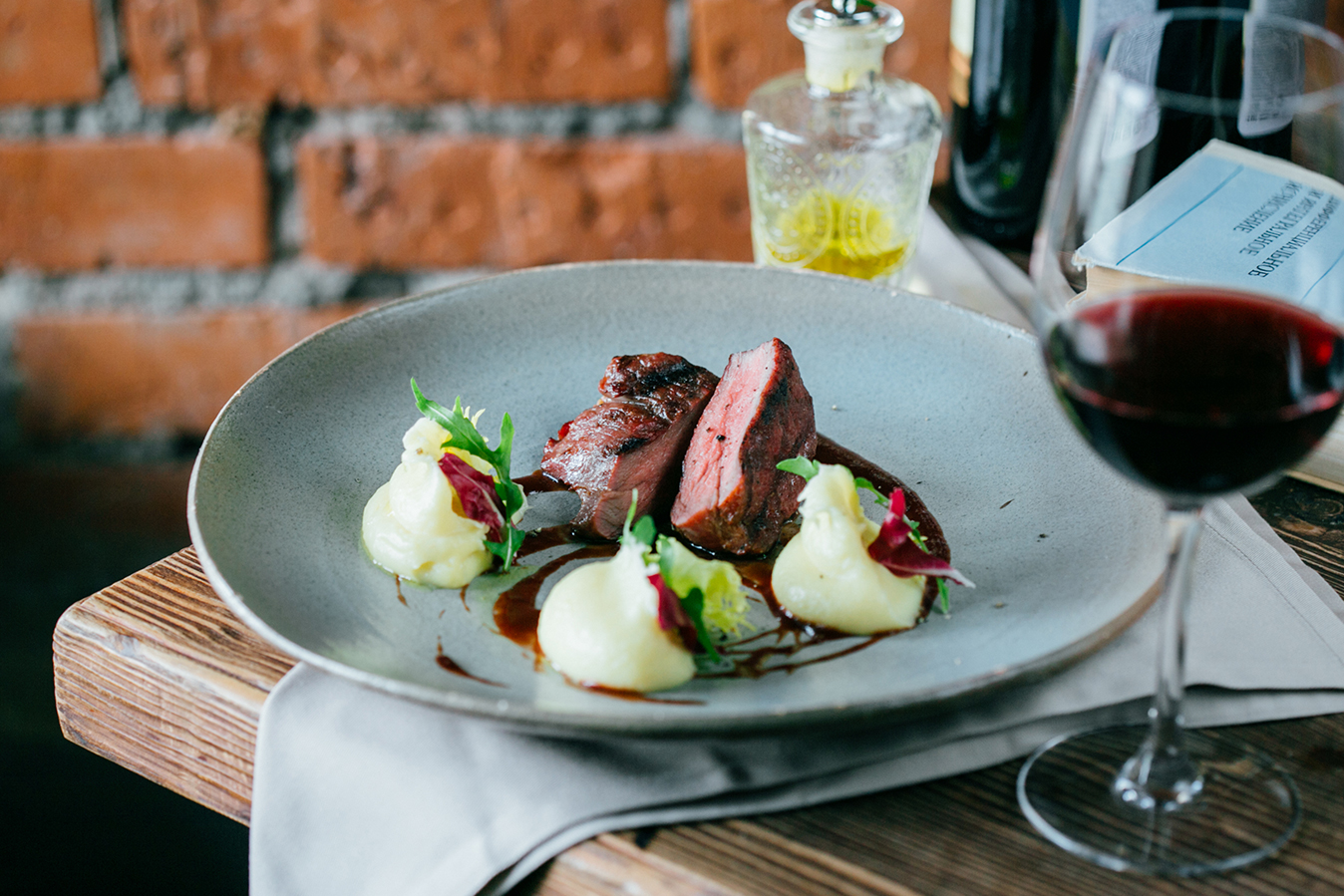 Vinho carne vermelha