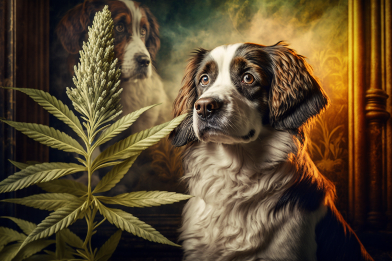 Tadeuluna history of cannabis use dog with cannabis background  76331ec6 44a8 46aa a49d 0164ef5f7982