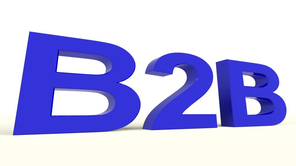 B2b word as a sign of business and commerce z1hqgfpd