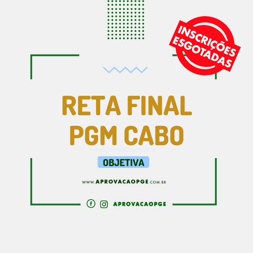 Arte pgm cabo esgotado