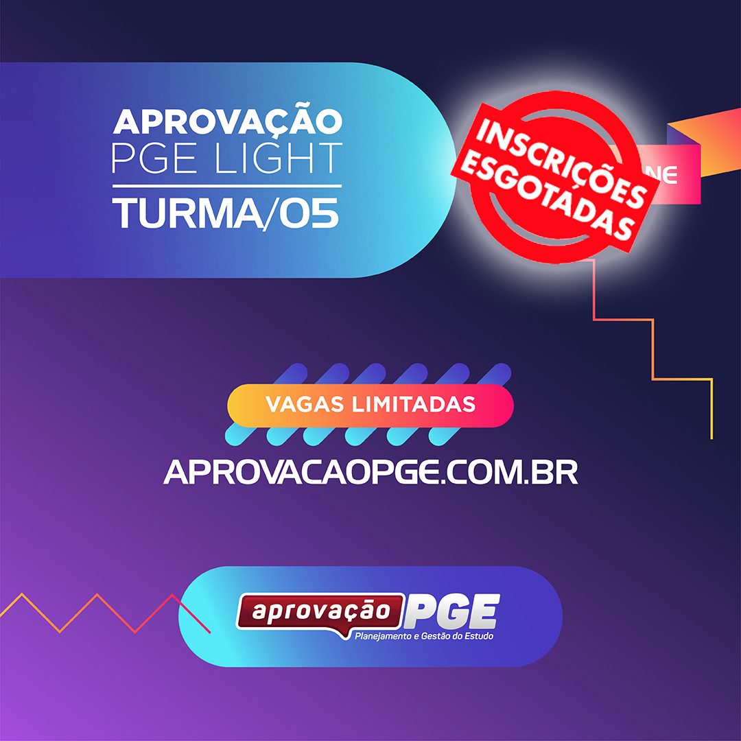Aprova%c3%87%c3%83o pge light 5 esgotado