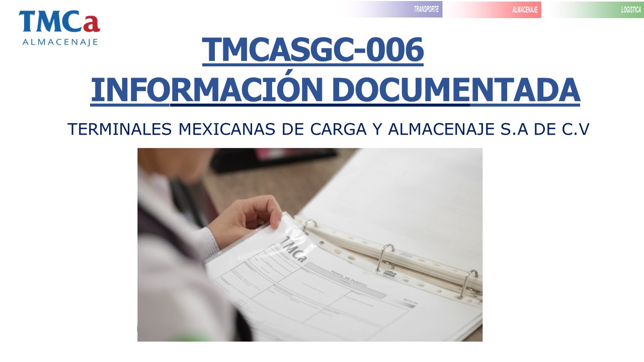 Tmcproc 101 informaci%c3%93n documentada