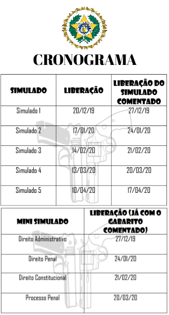 Cronograma agora vai