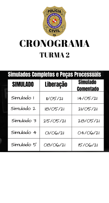 Cronograma - DPCPA - Turma 2